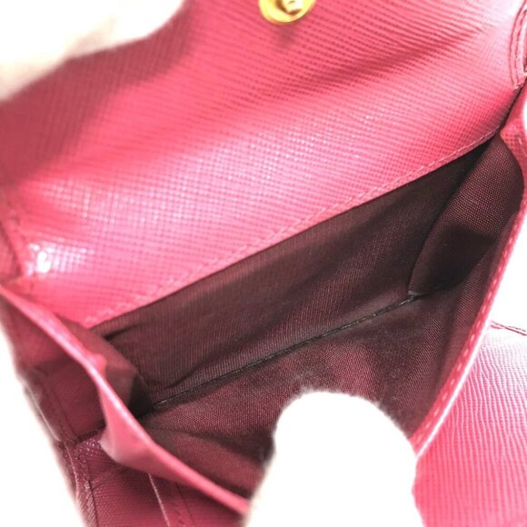 PRADA 1MH840 logo ribbon Wallet Compact Wallet Trifold wallet - Picture 4 of 14